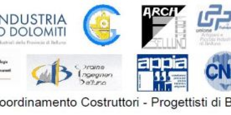 Coordinamento Costruttori - Progettisti di Belluno. Comunicato stampa